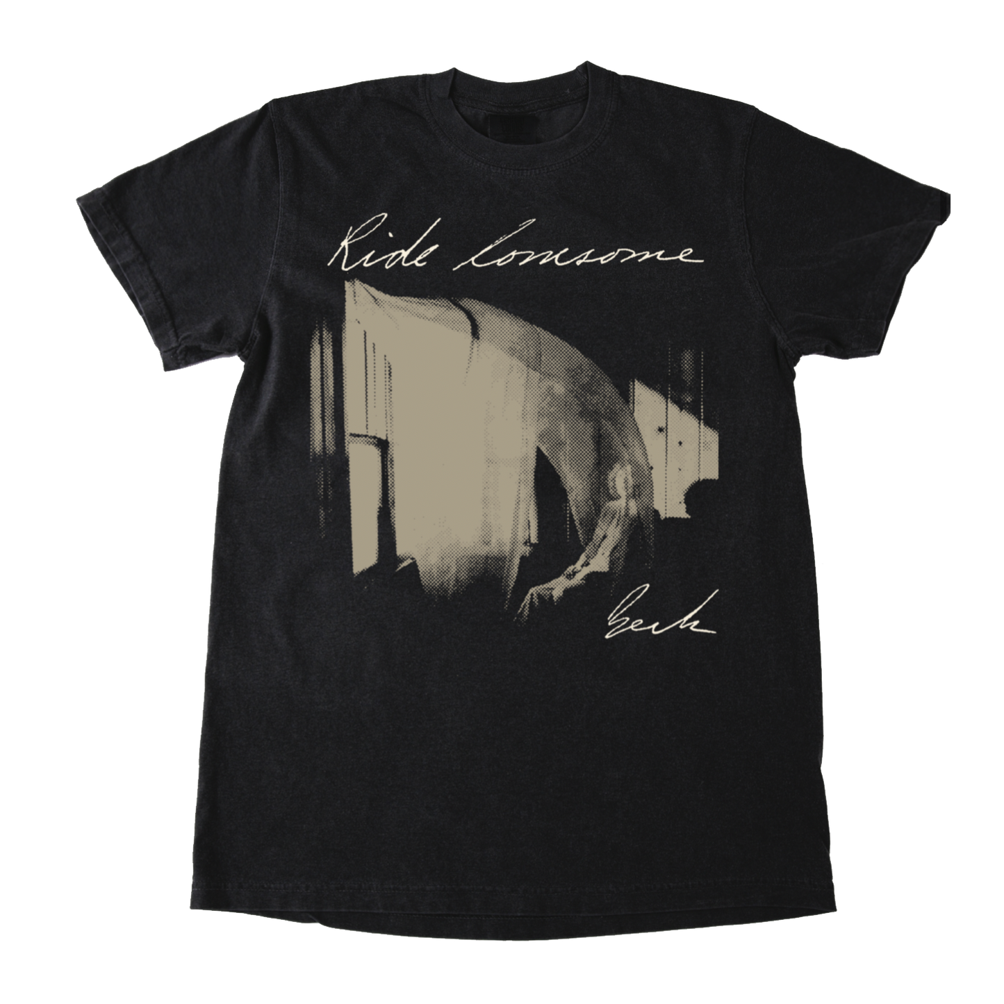 A Black Ride Lonesome Tee with the album cover on the chest. 